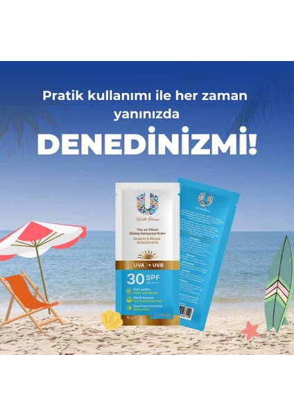 U Health Güneş Kremi 30 Spf 5 Adet 10 gr