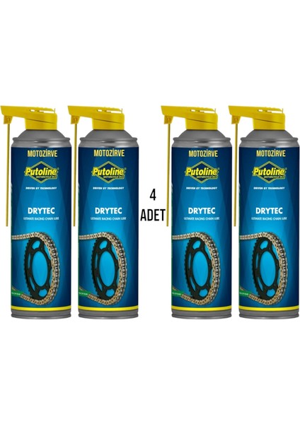 Drytec Race Yarış Zincir Yağı 500 ml (4 Adet)