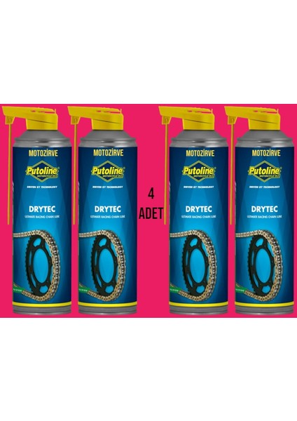 Drytec Race Yarış Zincir Yağı 500 ml (4 Adet)