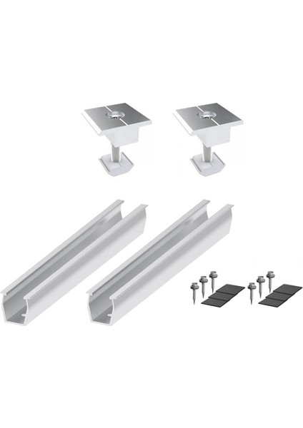 Güneş Paneli Montaj Braketi Rayları Kelepçe Sabitleme Modülü Montajı, 30MM (Yurt Dışından)