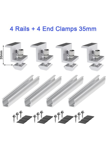 Trapez Çatı Için Orta Kısımlı Güneş Paneli Montaj Braketi 35MM (Yurt Dışından) indirimleri