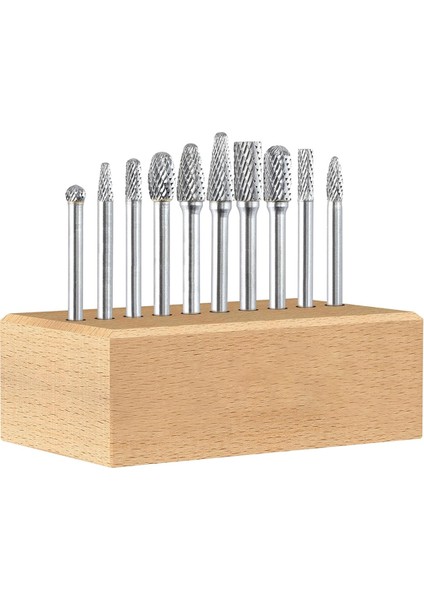 Karbür Freze Seti 1/4 Inç Şaft 10 Parça Beton Taş Kaynaklamak Için (Yurt Dışından)