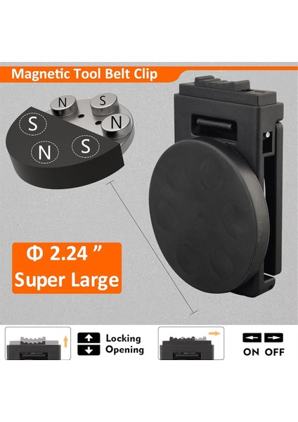 Manyetik Alet Kemer Klipsi,kaymaz Mıknatıslı Kemer Alet Tutucu (Yurt Dışından) fiyatları