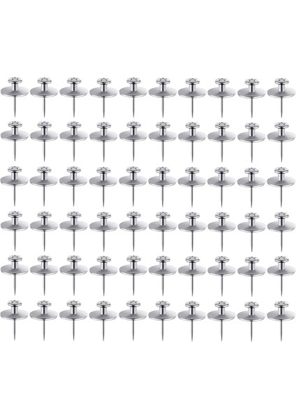 60 Paket Gümüş Çift Başlı Resim Asma Çivileri (Yurt Dışından) fiyatları