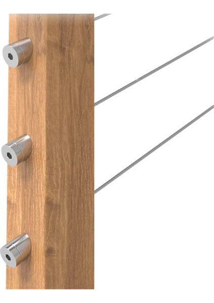 40 Paket 3/8ın Paslanmaz Çelik Kablo Korkuluk Takımı Açı Eğimli Rondela (Yurt Dışından) fiyatları