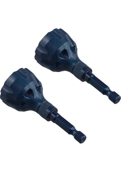 2 Adet Tungsten Karbür Çapak Alma Dış Pah Kırma Aleti (Mavi) (Yurt Dışından)