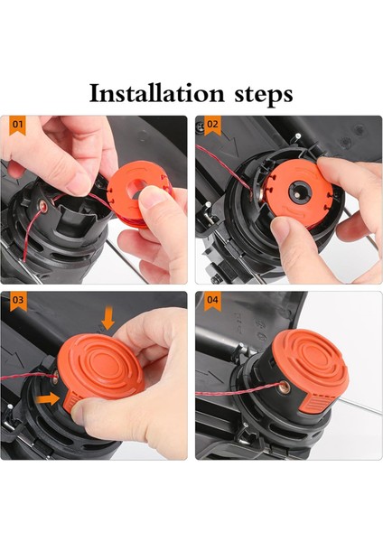 ,12 Paket WA0010 Kenar Makaraları Için Trimmer Makara Hattı (Yurt Dışından)