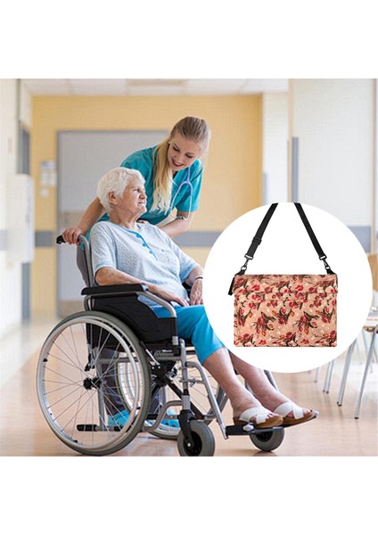 Polyester Kumaş Baskılı Tekerlekli Sandalye Çantası Elektrikli Tekerlekli Sandalye Yürüteç Çantası (Yurt Dışından) modelleri