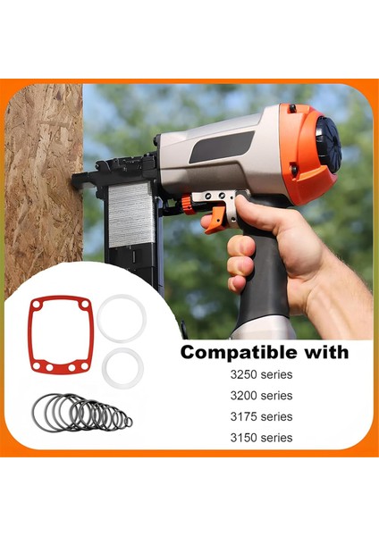 Çivi Çakma Makinesi Yeniden Yapım Seti 402707 Conta Kapağı 402725 Silindir Contası ile Uyumlu (Yurt Dışından) modelleri