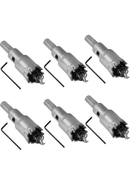 6 Adet Tungsten Karbür Delik Testeresi Paslanmaz Çelik/metal Delik Açacağı (Yurt Dışından)