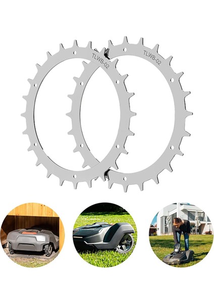 Landroid L Için Robotik Biçme Makinesi Çekişi Geliştirilmiş Yardımcı Tekerlekler (Yurt Dışından)