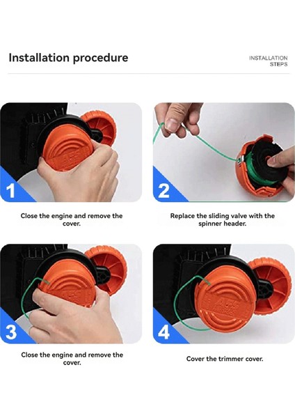 3 Adet Trimmer Makara Hattı + 1 Adet Kapak Çim Biçme Makinesi Aksesuarlarını Değiştirin (Yurt Dışından) modelleri