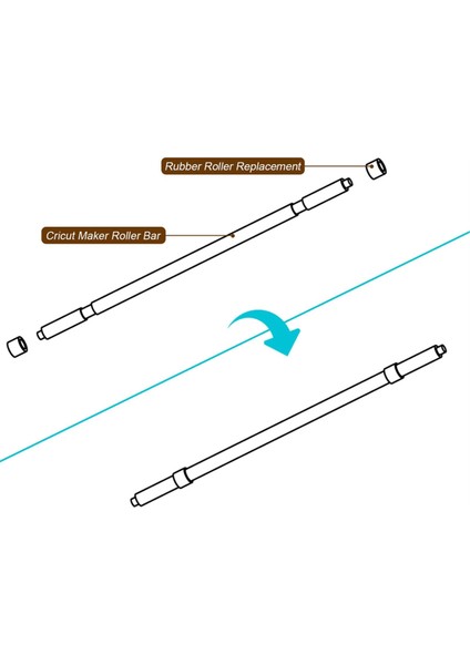 /maker 3 ile Uyumlu Kauçuk Silindir Yedek Parçası (Yurt Dışından)