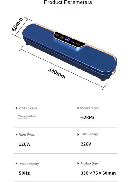 Ticari Ev Tipi Paketleme Makinesi + 10 Torba Ab Fişi (Yurt Dışından)