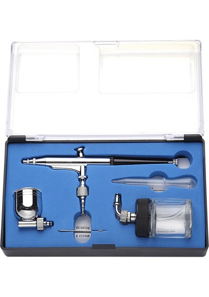 0.3mm Sifon Beslemeli Çift Etkili Airbrush Seti Aracı (Yurt Dışından)