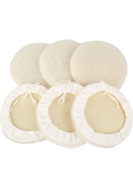 Adet 7 Inç Yün Benzeri Peluş Cilalama Diski Bağcıklı Setle Birlikte (Yurt Dışından)