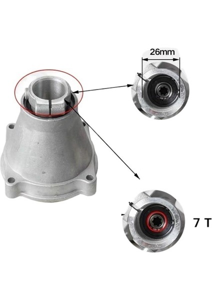 26MM 7-Dişli Çim Biçme Makinesi Bağlantı Diski (Yurt Dışından) indirimleri