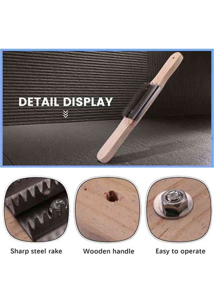 2 Paket Parlatma Tekerleği Tırmığı, 15 Inç Paslanmaz Çelik Metal Tırtıklı Fırça (Yurt Dışından) fırsatları