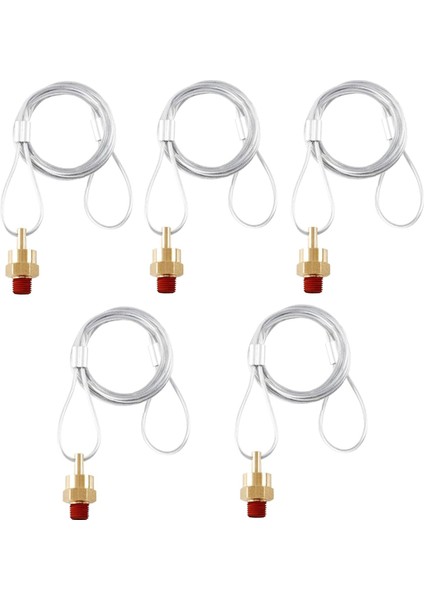 5 Adet Hava Tankı Tahliye Vanası Fiş Konnektörü 60 Inç Kablo, A (Yurt Dışından)