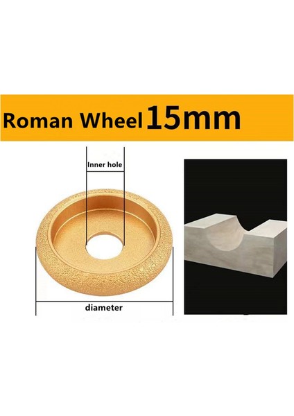 75MM Taş Kenar Tekerleği Taşlama Tekerleği 15MM (Yurt Dışından)