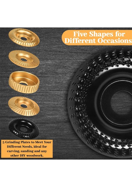 4 Inç Veya 4 1/2 Inç Açı Taşlama Makinesi Için 11 Adet Ahşap Oyma Diski (Yurt Dışından) modelleri