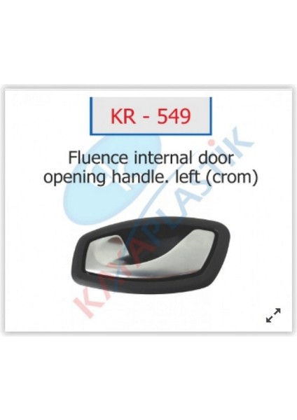 Kapi Iç Açma Kolu Sol Megane Iii Hb Krom Gnzrz