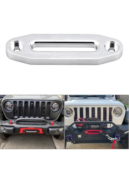 6 Inç 12000 Vinç Halatı Kılavuzu Hawse Alüminyum Fairlead Gümüş (Yurt Dışından) fırsatları