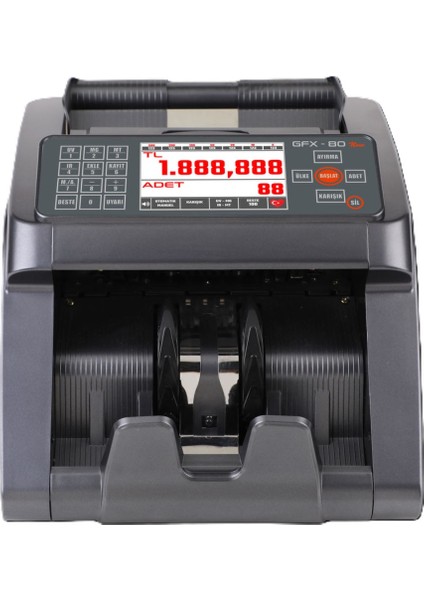 GFX 80 new v2 %100 Sahte Tespit Karışık Para Sayma Makinesi