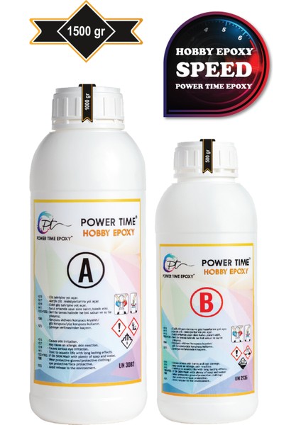 Hobi Epoksi Speed/ Hızlı Kuruma/ Ultra Şeffaf ve Parlak Epoksi Reçine Ince Döküm Yoğun kıvam