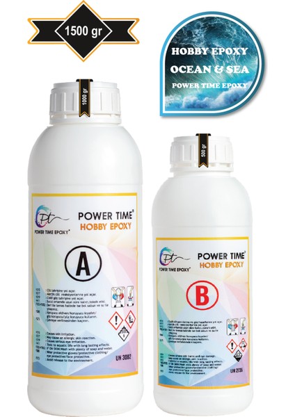 Hobi Epoksi Ocean & Sea/ Deniz Efekti Ultra Şeffaf ve Parlak Epoksi Reçine Ince Döküm Yoğun Kıvam
