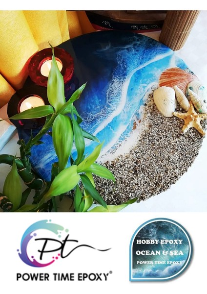 Hobi Epoksi Ocean & Sea/ Deniz Efekti Ultra Şeffaf ve Parlak Epoksi Reçine Ince Döküm Yoğun Kıvam