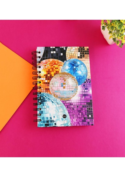 Özel Tasarım Spiralli 15*21 cm Dot Defter, Eskiz Defteri, Doodle Book - 2 SAYFA STICKER HEDİYELİ