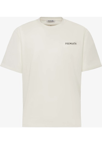 T-Shirt With Side Slits And Contrasting Details White