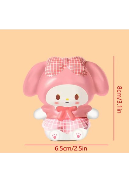 My Melodi Melody Kedi Pati Kuromili Oyuncak Figür Anime Yumuşak Squishy Stress Oyuncak Sukuşi