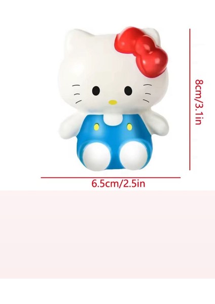 Hello Kitty Kedi Pati Kuromili Oyuncak Figür Anime Yumuşak Squishy Stress Oyuncak Sukuşi