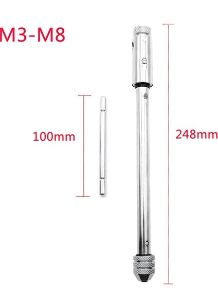M5-M12 Cırcırlı El Kılavuz Anahtarı Plus Filament Kılavuz Aksesuarları (Yurt Dışından)