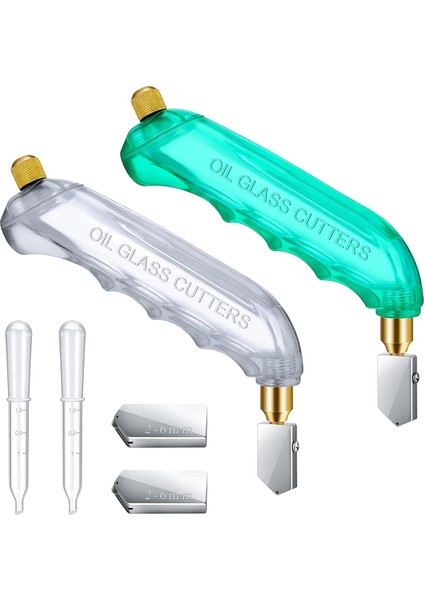 6 Adet Kavrama Yağ Beslemeli Cam Kesici Cam Malzemeleri Kesiciler Araçlar (Yurt Dışından)