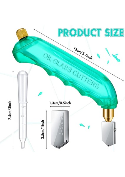 6 Adet Kavrama Yağ Beslemeli Cam Kesici Cam Malzemeleri Kesiciler Araçlar (Yurt Dışından) fiyatları