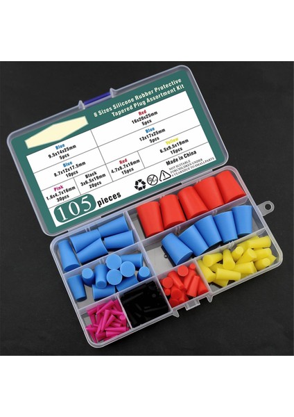 105 Adet Yüksek Sıcaklık Silikon Korumalı Fiş Seti (Yurt Dışından) fiyatları