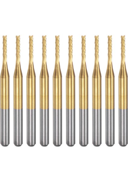 Pcb Makinesi Için 10 Adet Titanyum Kaplama Karbür, 1/8 Inç Şaft 1.4mm (Yurt Dışından)