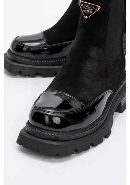 Kadın Kalın Taban Chelsea Bot Gerçek Deri Rc 37506 modelleri