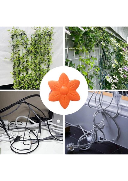 Tırmanıcı Bitkiler Duvar Klipsleri Sabitleme Tutucu Çiçek Şekli Bitki Tırmanıcı (Yurt Dışından)