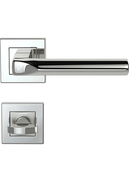 Condi Wc Kapı Kolu – Paslanmaz Çelik, Kolay Montaj, Wc Kapı Kolu 1012K Wc (1 Takım-Arka ve Ön)