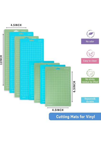 Cricutjoy Için 8'li Kesim Matları Paketi - (4,5x6,5 Inç, 4,5X12 Inç) (Yurt Dışından) fırsatları