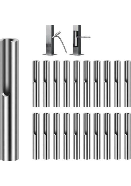 20 Paket 1/8 Inç Kablo Korkuluk Takımı,swageless Kablo Korkuluk Takımı (Yurt Dışından)