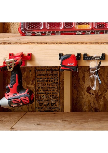 Merdiven Üzerinde Elektrikli Alet Için Ölçüm Bandı Tutucu Alet Depolama, 4 Adet Siyah (Yurt Dışından) modelleri