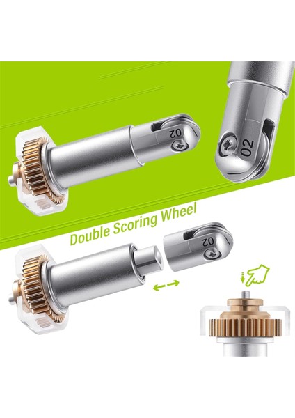 Maker 3/maker Bıçak Ucu Için Çift Çizik Tekerleği (Yurt Dışından)