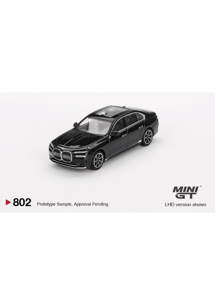 Mini Gt 1:64 Bmw I7 EDRIVE50 Diecast Model Araba – Black Sapphire (Blister Paketli)
