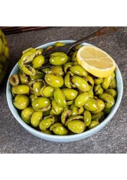 Yeni Sezon Çekirdeksiz Kırma Yeşil Zeytin 3 kg modelleri