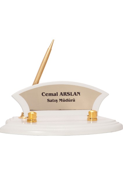 - Ahşap ve Cam Masa Isimlikleri - YZ-007 A - 10 cm